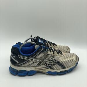 Mens Size 10 Asics Gel Cumulus 15 Black/Blue Running Sneakers Shoes T3C0N0199